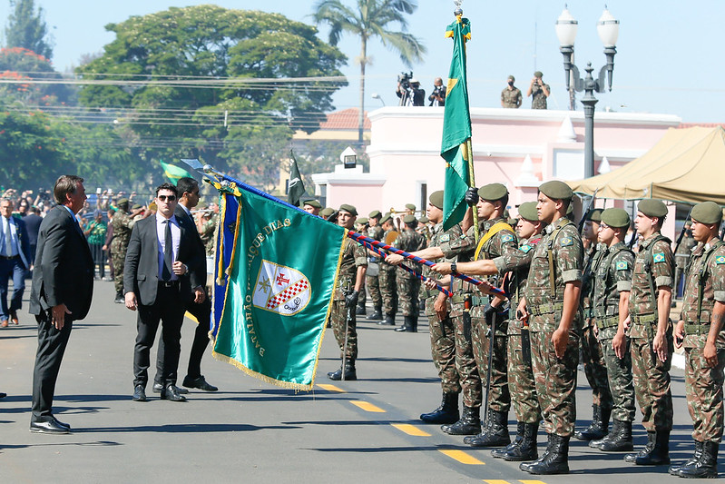 Bolsonaro em formatura de cadetes em Campinas (SP)