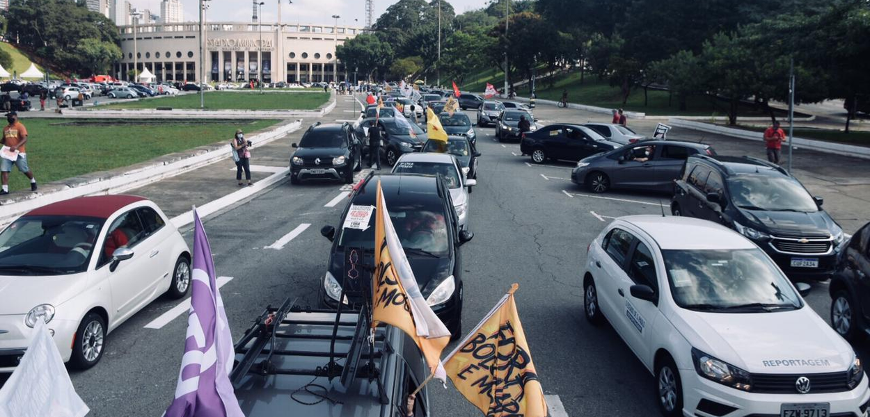 Carreata em São Paulo pelo Fora Bolsonaro