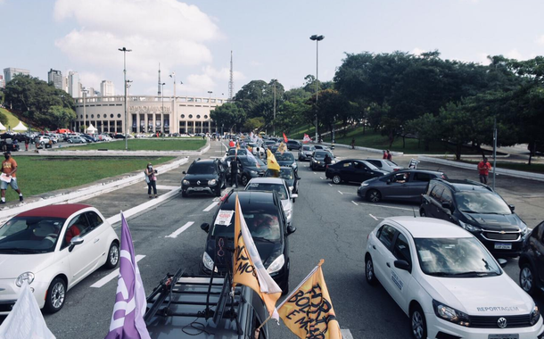 Carreata em São Paulo pelo Fora Bolsonaro