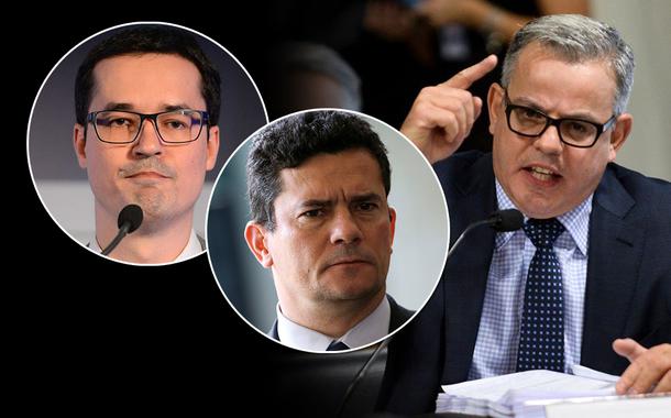 Deltan Dallagnol, Sérgio Moro e advogado Antônio Figueiredo Basto