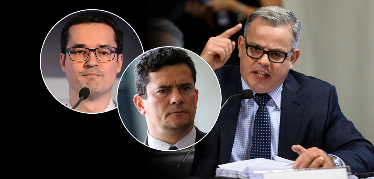 Deltan Dallagnol, Sérgio Moro e advogado Antônio Figueiredo Basto