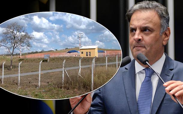 Aeródromo de Cláudio e o deputado Aécio Neves