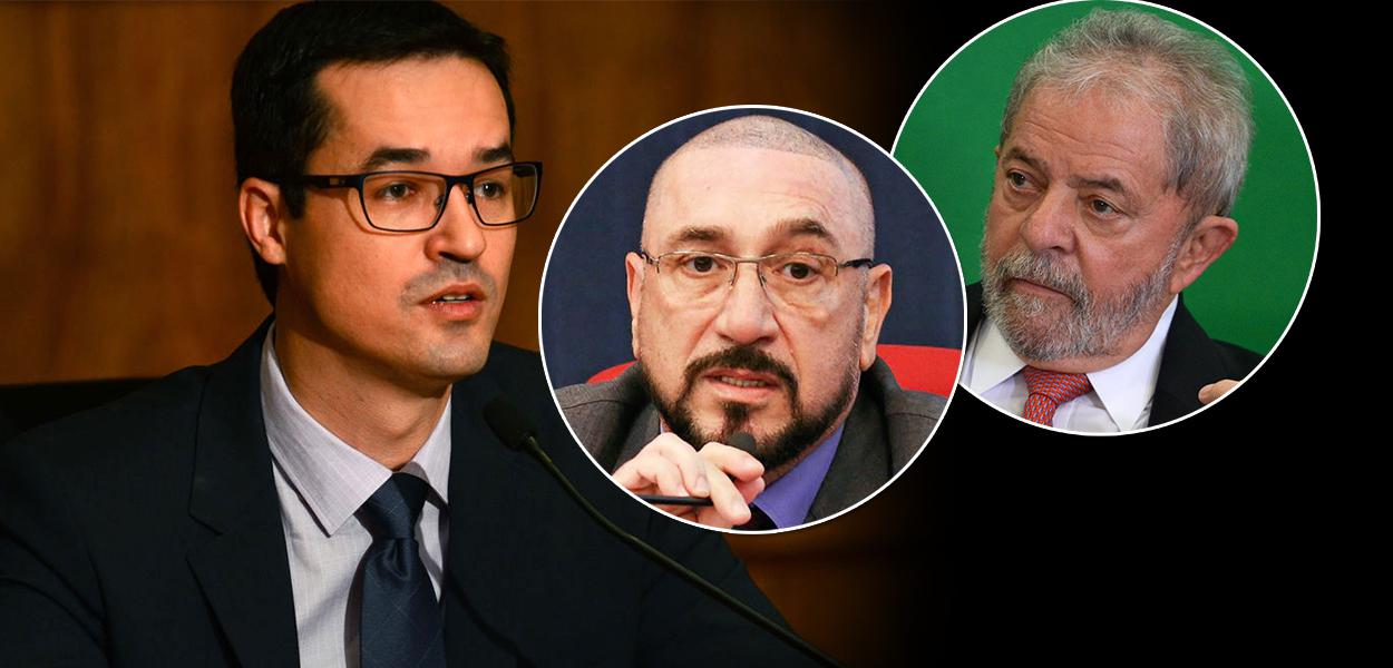 Deltan Dallagnol, Januário Paludo e o ex-presidente Lula