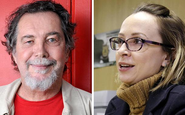 Acioli Cancellier de Olivo e a delegada Erika Marena