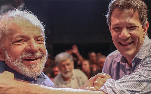 Ex-presidente Lula e Fernando Haddad