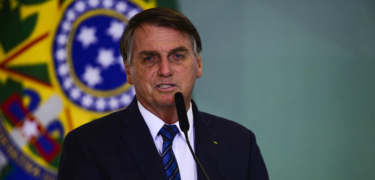 Jair Bolsonaro participa do lançamento da Agenda Prefeito + Brasil, no Palácio do Planalto.