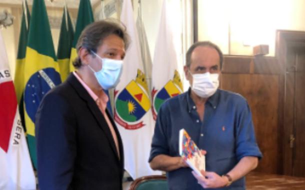 Fernando Haddad e Alexandre Kalil