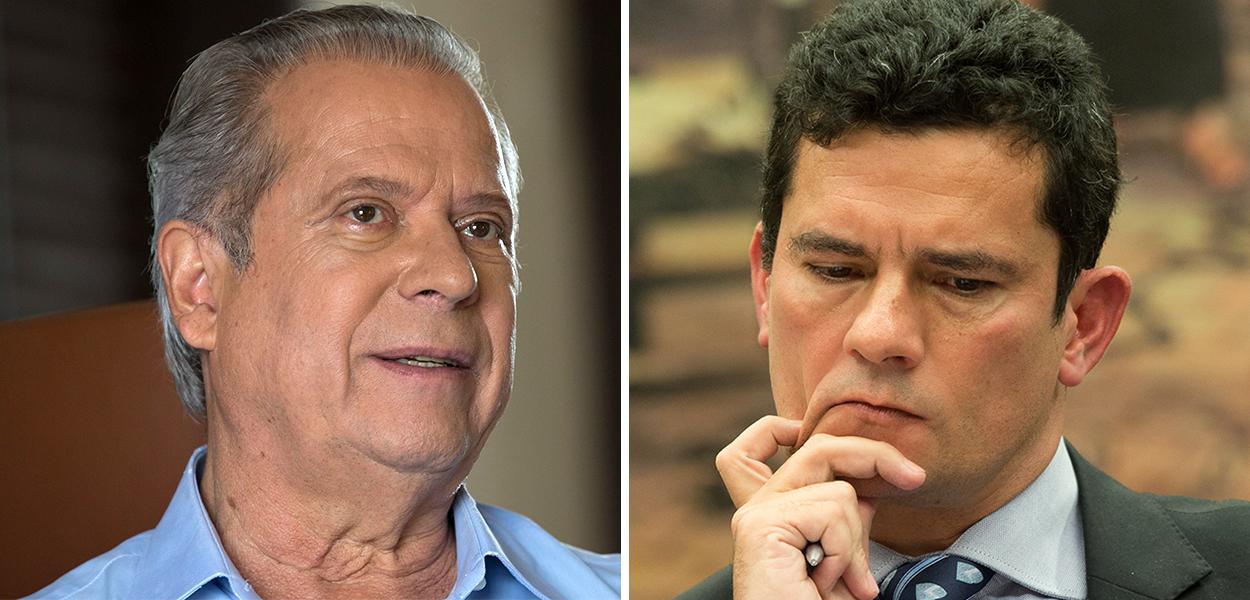 José Dirceu e Sérgio Moro