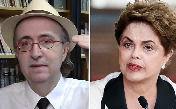 Reinaldo Azevedo e Dilma Rousseff