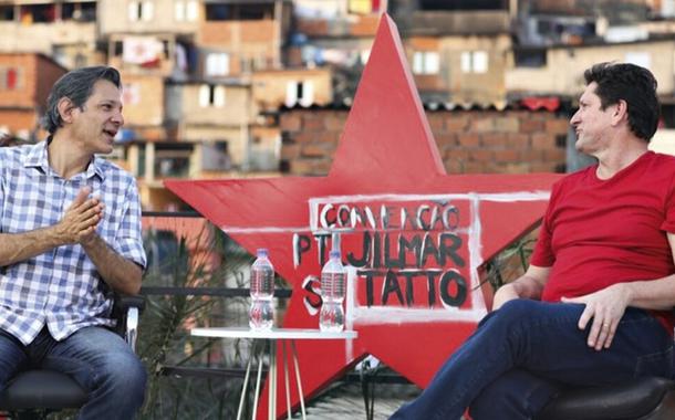 Fernando Haddad e Jilmar Tatto