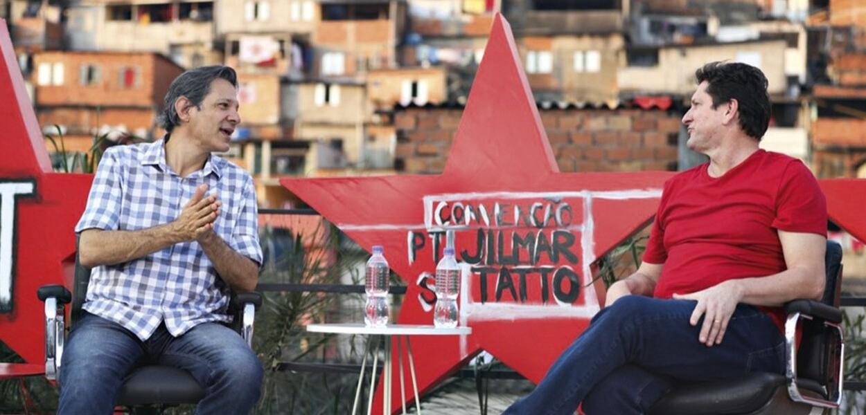 Fernando Haddad e Jilmar Tatto