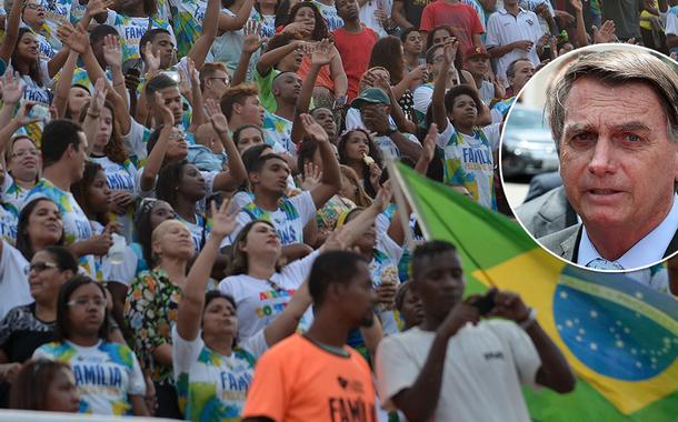 Bolsonaro em evento com evangélicos