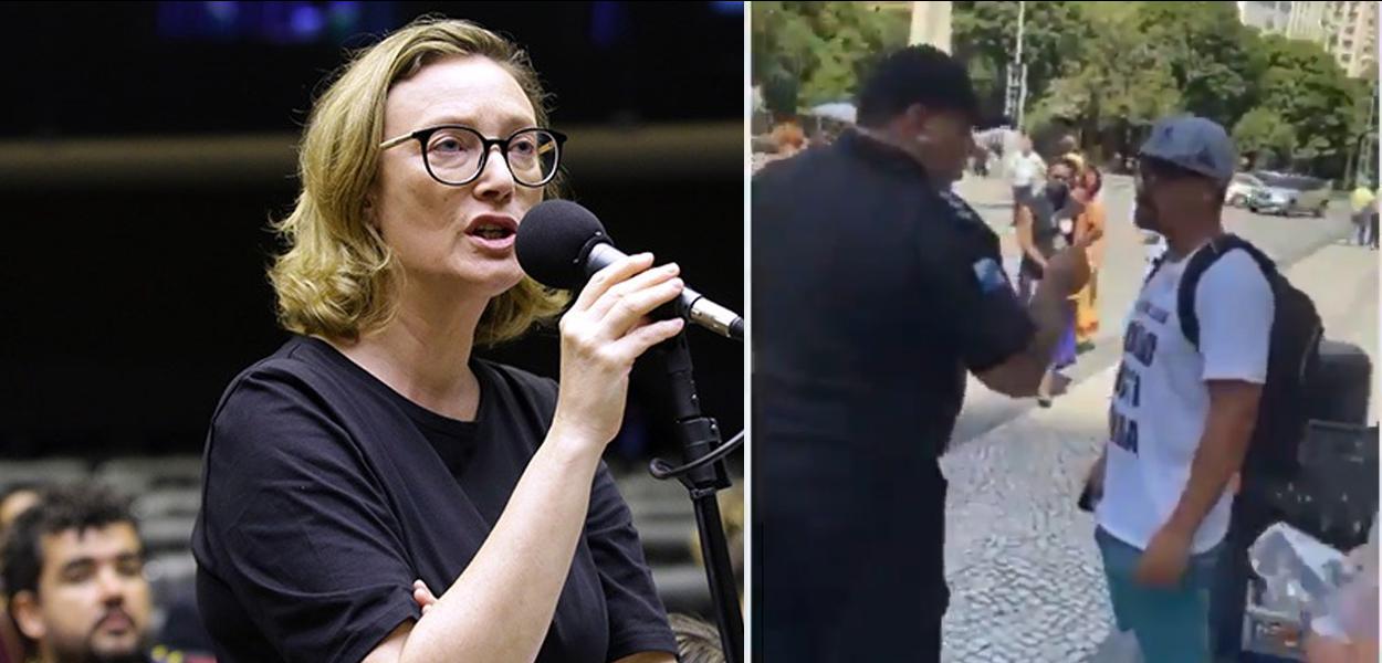 Deputada Maria do Rosário critica a prisão do militante André Constantine