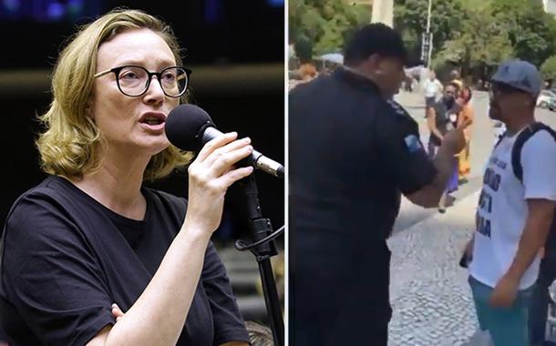 Deputada Maria do Rosário critica a prisão do militante André Constantine