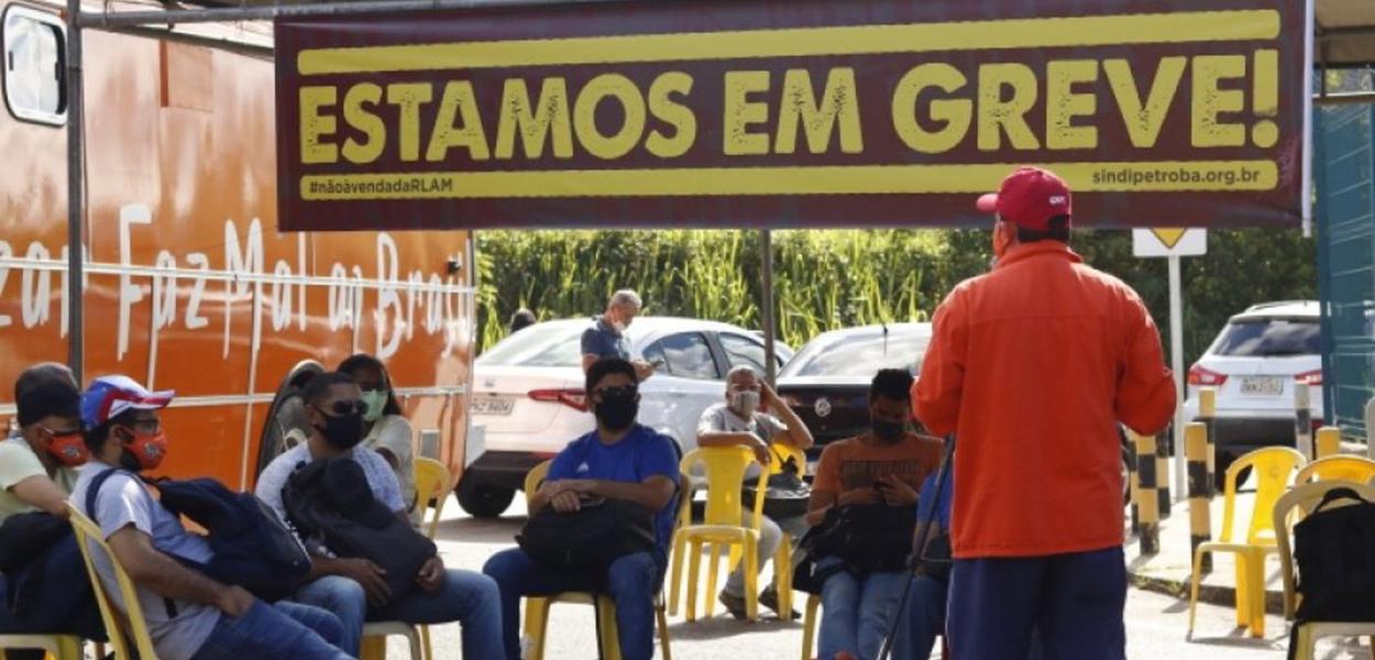 Greve dos petroleiros na Bahia
