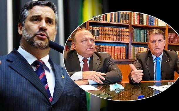 Paulo Pimenta, Eduardo Pazuello e Jair Bolsonaro