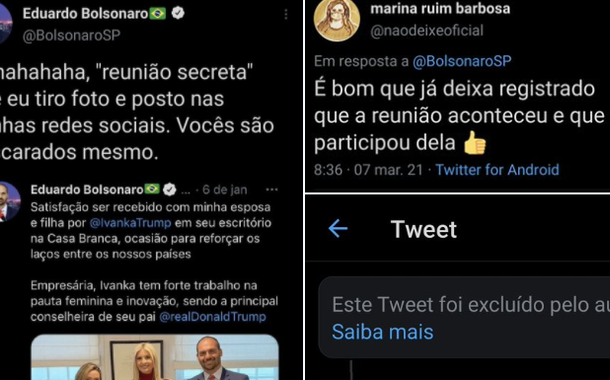 Twitter apagado por Eduardo Bolsonaro