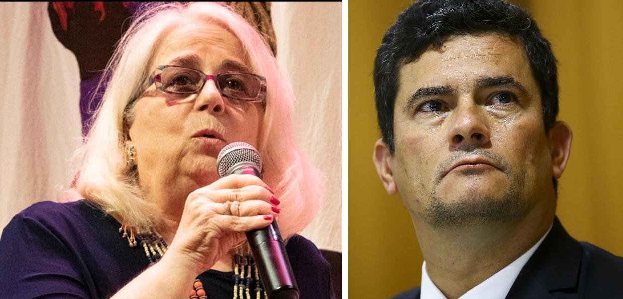 Hildegard Angel e Sergio Moro