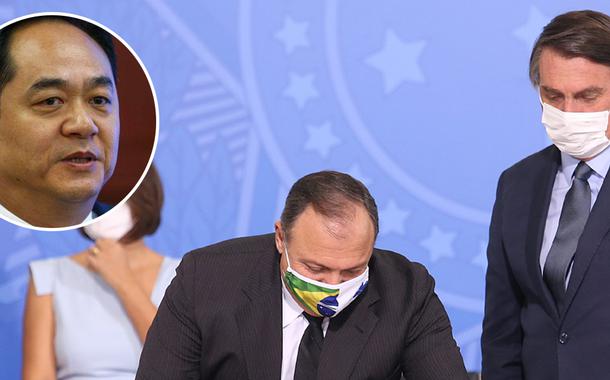 Yang Wanming, Eduardo Pazuello, Jair Bolsonaro