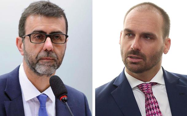Deputados Marcelo Freixo e Eduardo Bolsonaro