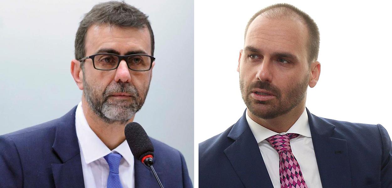 Deputados Marcelo Freixo e Eduardo Bolsonaro