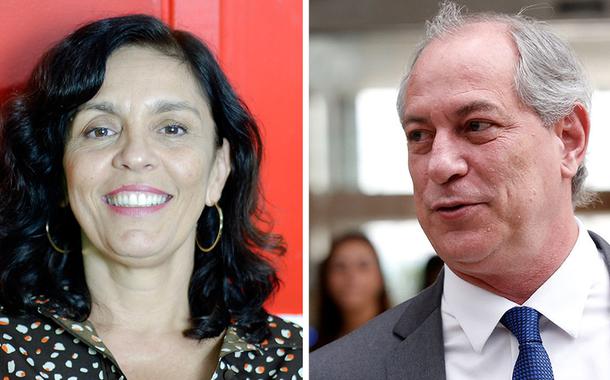 Cynara Menezes e Ciro Gomes