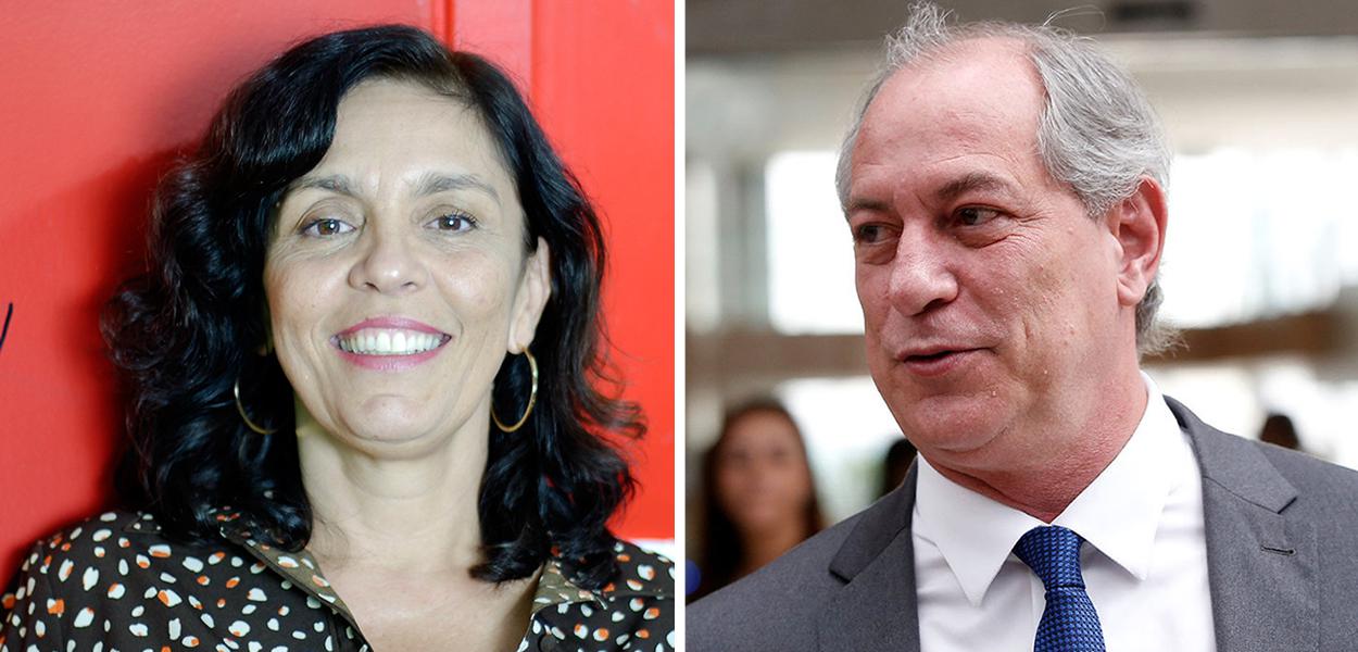 Cynara Menezes e Ciro Gomes