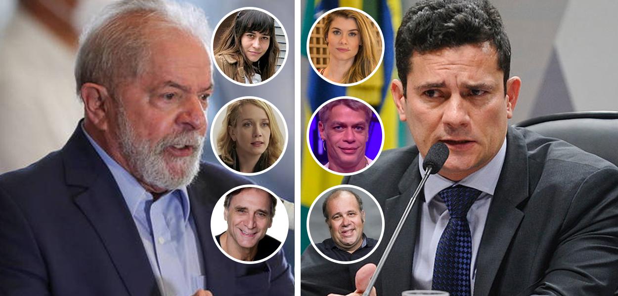 Lula, Alessandra Negrini, Alinne Moraes, Camila Morgado, Fábio Assunção, Herson Capri, Otávio Müller e Sergio Moro