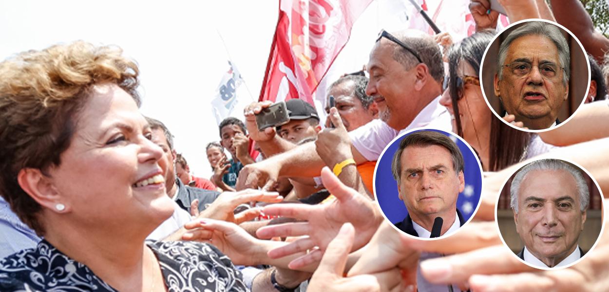 Dilma Rousseff, Jair Bolsonaro, Fernando Henrique Cardoso e Michel Temer