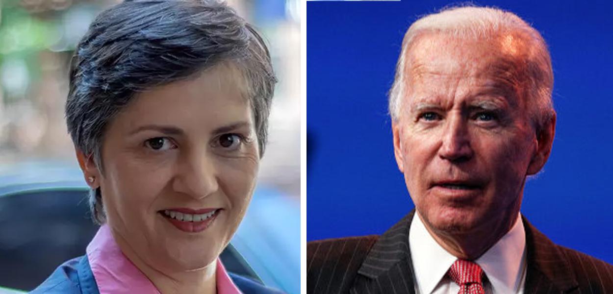 Heloísa Villela e Joe Biden