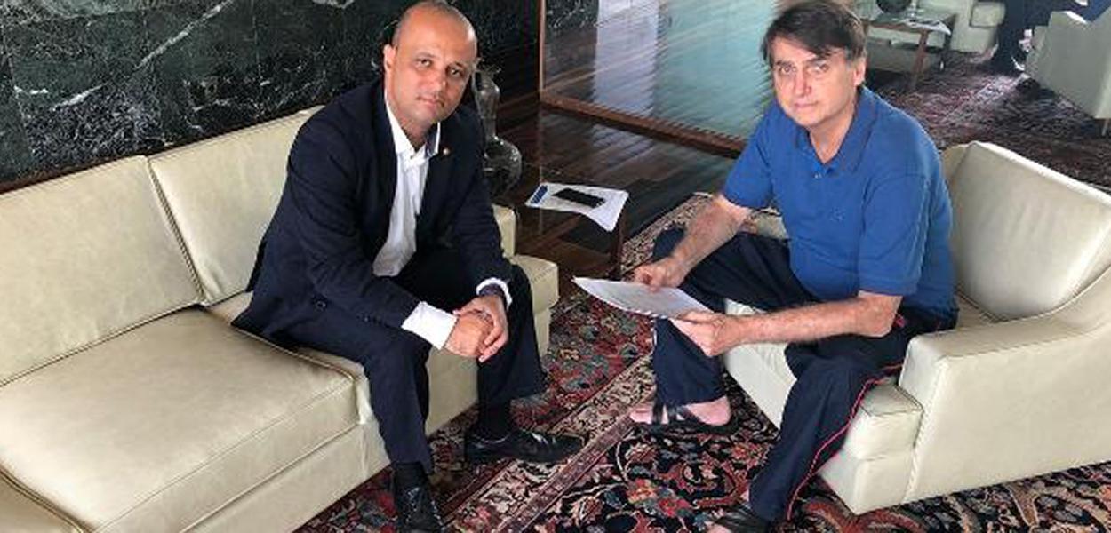Major Vitor Hugo e Jair Bolsonaro