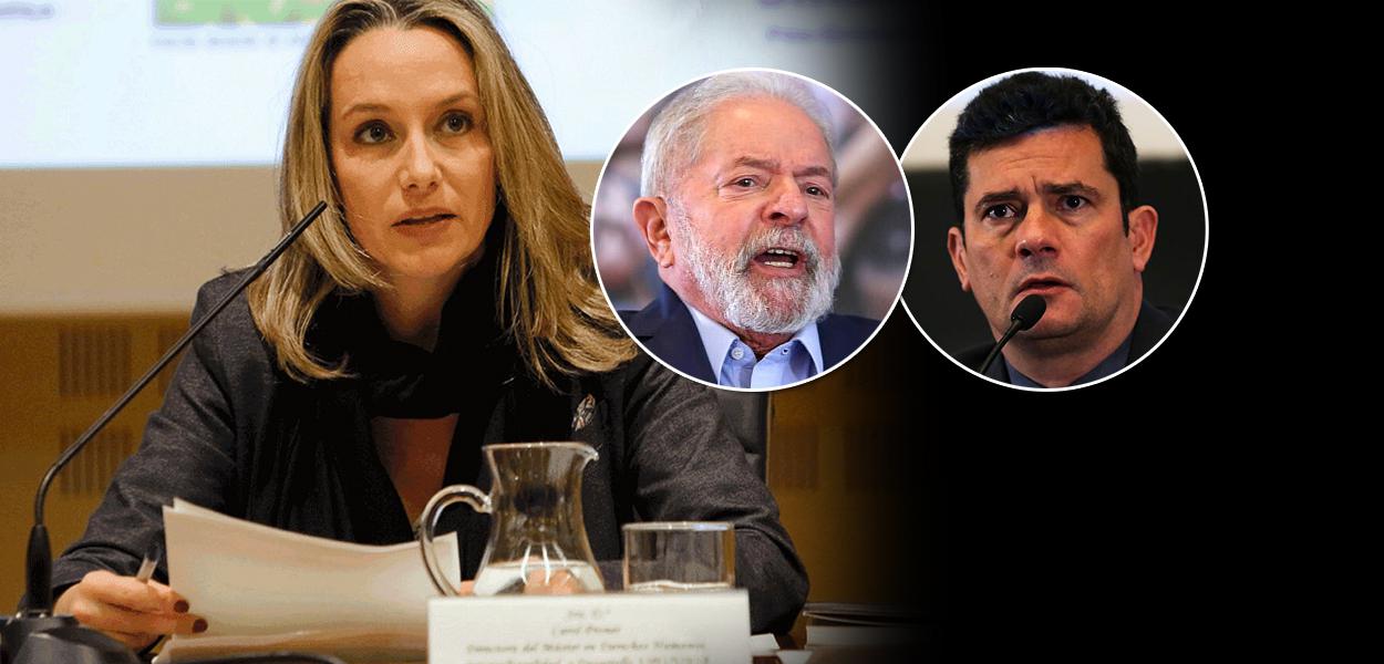 Carol Proner, ex-presidente Lula e Sérgio Moro