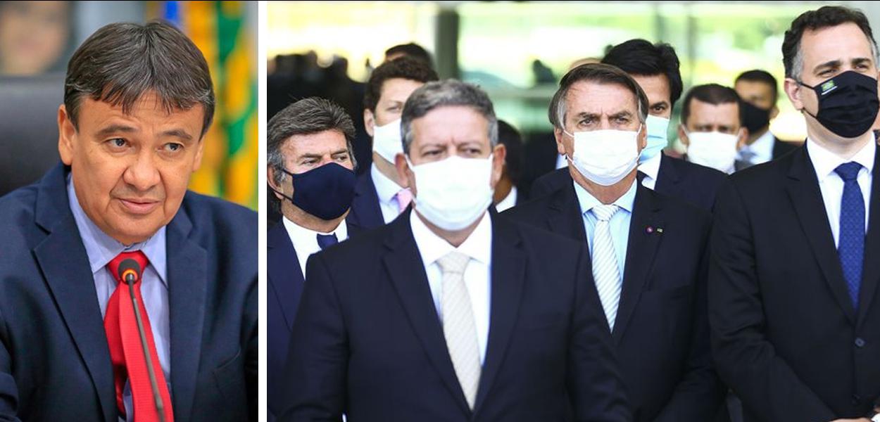 Wellington Dias, Arthur Lira, Jair Bolsonaro e Rodrigo Pacheco