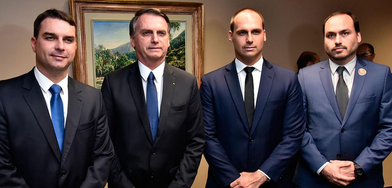 Flávio, Jair, Eduardo e Carlos Bolsonaro