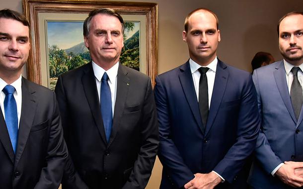 Flávio, Jair, Eduardo e Carlos Bolsonaro