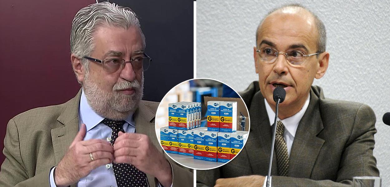 César Eduardo Fernandes, da AMB, e Mauro Ribeiro, do CFM