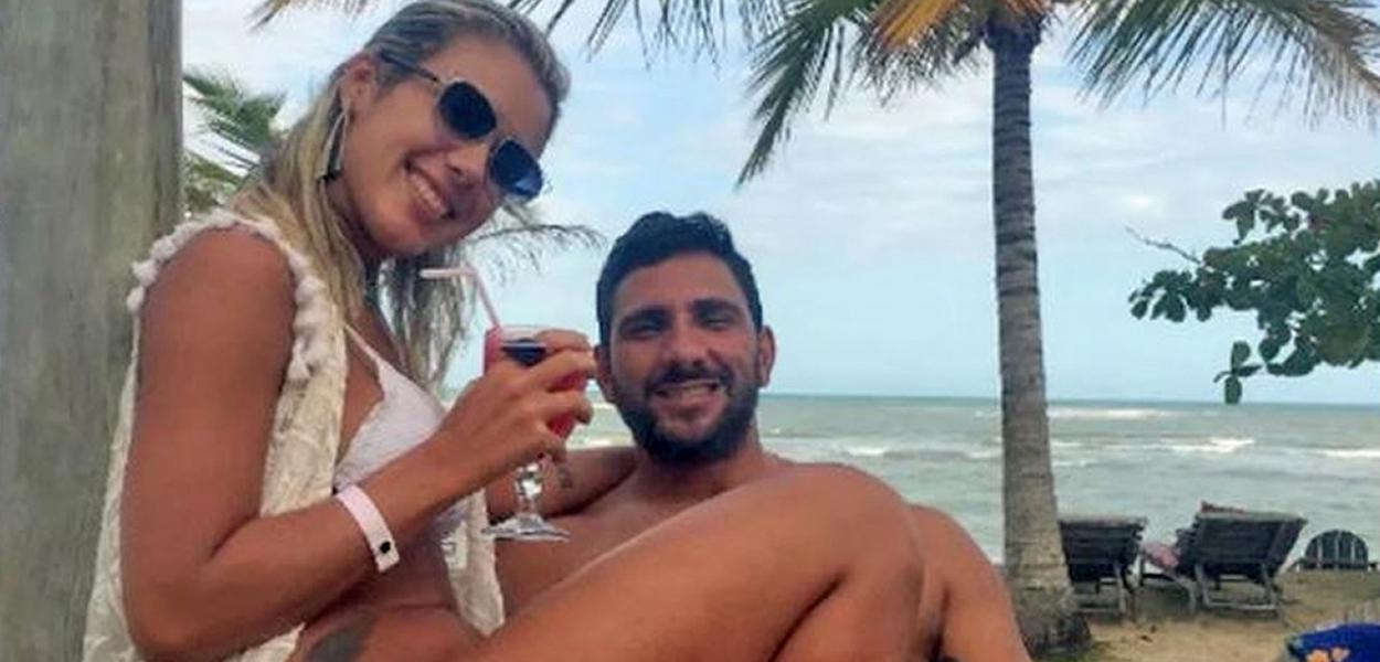 Júlia Lotufo com Adriano da Nóbrega