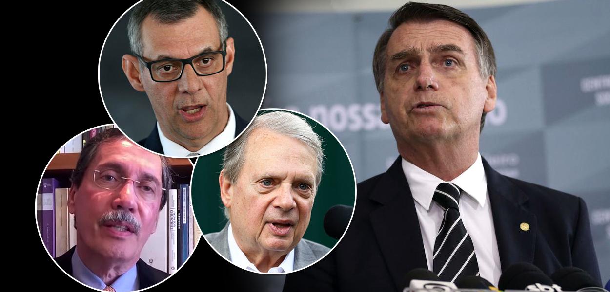 General Rêgo Barros, Merval Pereira, Tasso Jereissati e Bolsonaro