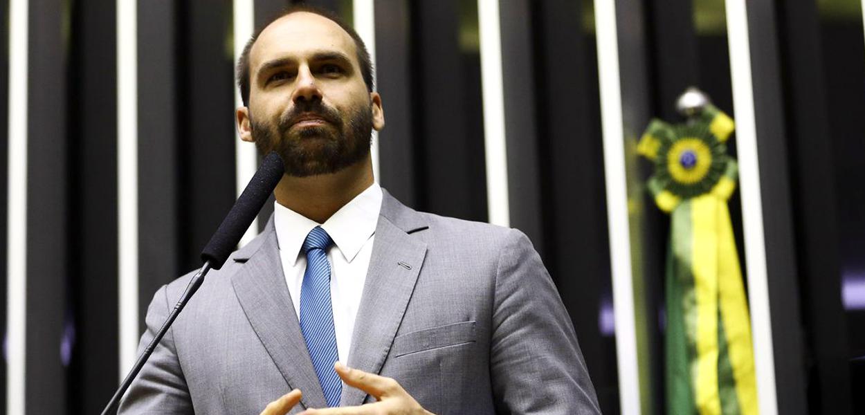 O deputado Eduardo Bolsonaro,