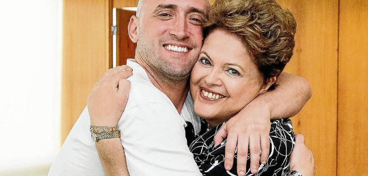 Paulo Gustavo e Dilma Rousseff