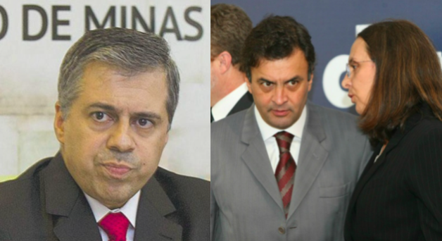 André de Pinho, Aécio e Andrea Neves (fotos: reprodução)