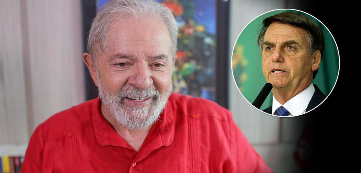 Ex-presidente Luiz Inácio Lula da Silva e Jair Bolsonaro