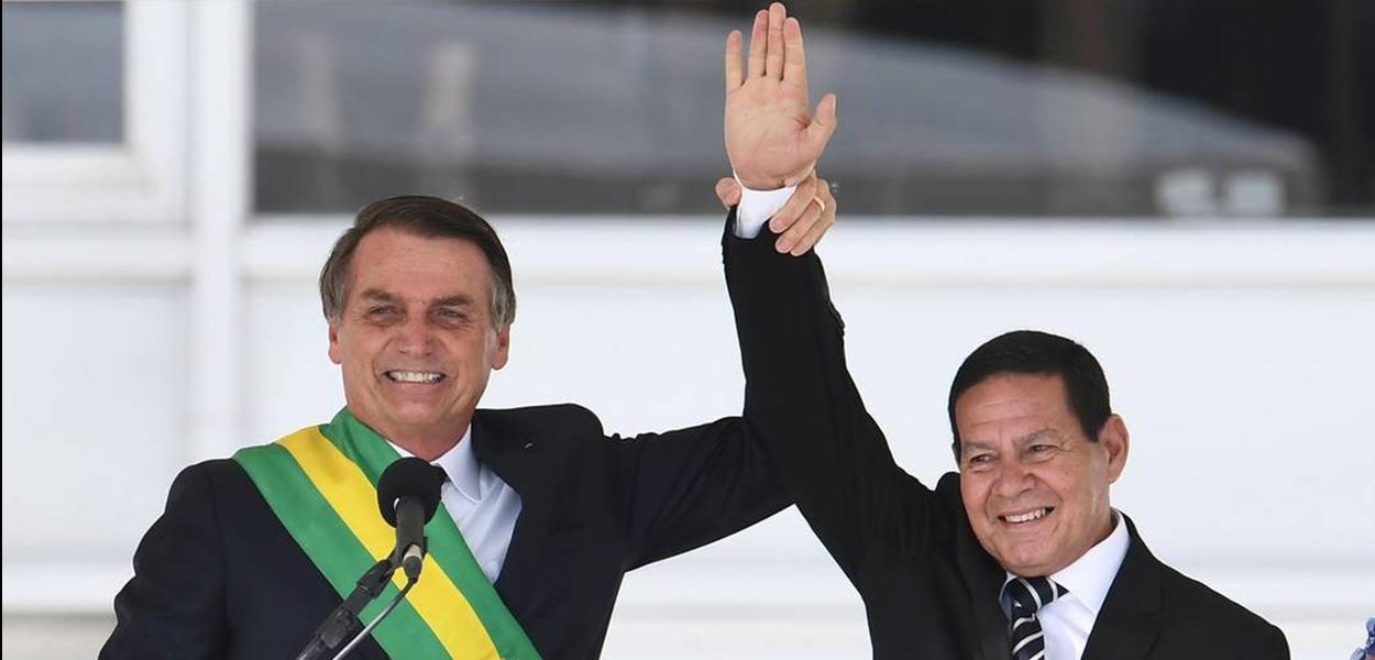 Jair Bolsonaro e Hamilton Mourão