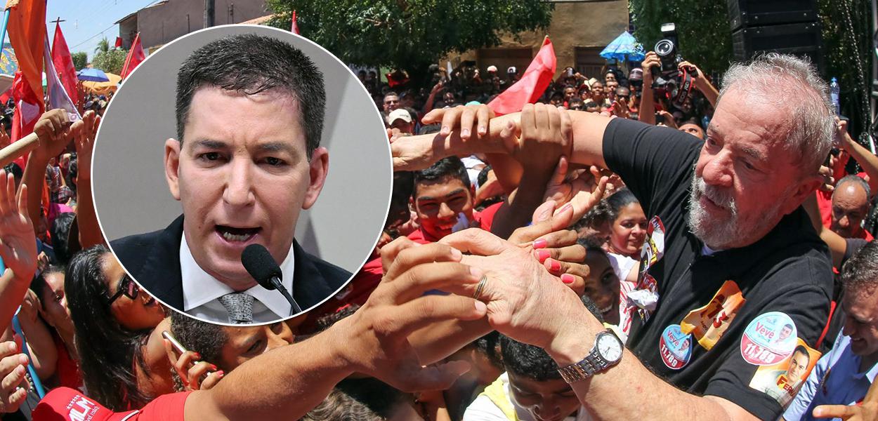 Jornalista Glenn Greenwald e o ex-presidente Lula