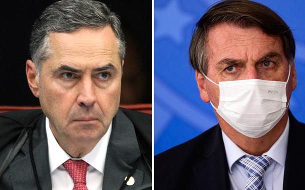 Luís Roberto Barroso e Jair Bolsonaro