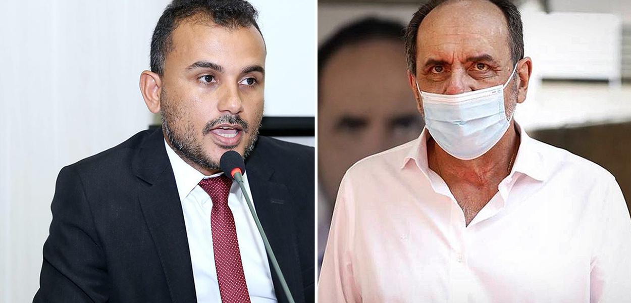 Vereador de Belo Horizonte Wesley Autoescola (Pros) e o prefeito Alexandre Kalil (PSD)