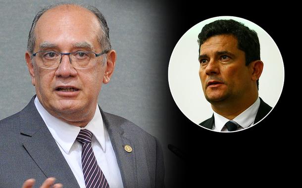 Gilmar Mendes (à esq.) e Sergio Moro