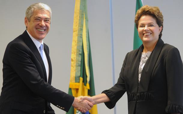 José Sócrates e Dilma Rousseff