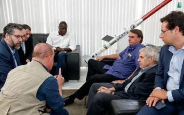 Ernesto Araújo, Jair Bolsonaro, Augusto Heleno e Fabio Wajngarten