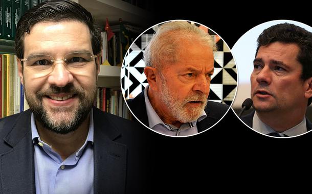 Jurista Marcelo Uchôa, ex-presidente Lula e Sérgio Moro